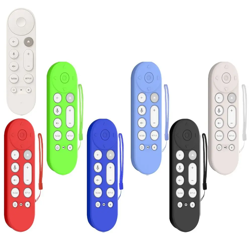 Silicone Remote Controller Cover Anti-scratch Remote Protective Case for Google TV Streamer 4K Voice Control,silicone remote case,silicone remote cover,silicone remote sleeve,remote controller cover,silicone case protector