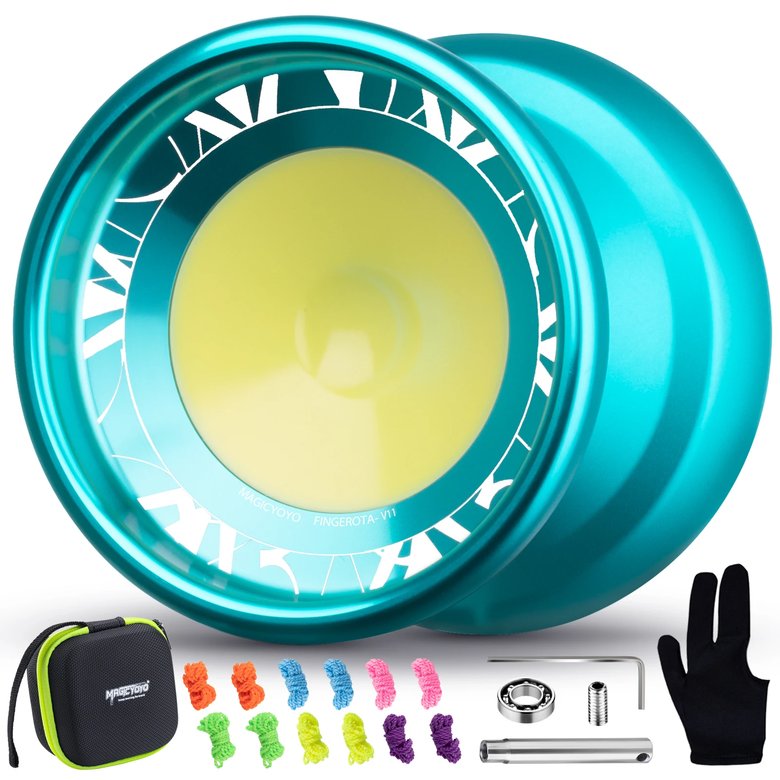 Yoyo Ball MAGICYOYO V11 Finger Spin-Professional Unresponsive for Intermediate Advanced Responsive Bearing for kids