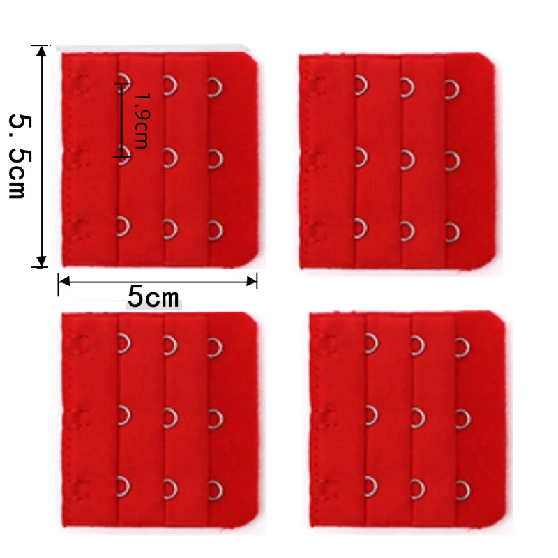 4pcs Bra Extenders Strap Extension 2 Hooks 2 Rows Women Intimates Lengthened  Bra Hook Extenders Bra Accessories for Women
