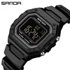 SANDA 2156 Army Dial Led Digital Wristwatches Stopwatches For Male Fashion Mens Watch Military Water Resistant Sport Watches 1