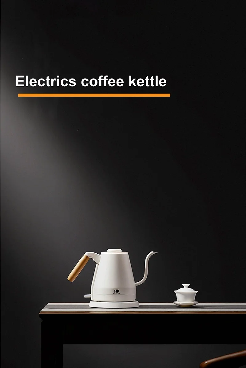 Description Picture 2 of item1500W Electric Gooseneck Coffee Pot Home Electric Kettle Auto Power Off 800ml Kung Fu Teapot Suitable For Tea/Coffee Office Po