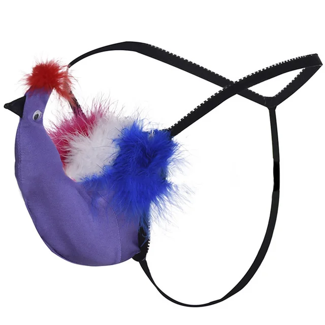UNWE Sexy Men Animals Underwear Funny Bird Gay Men G String Penis