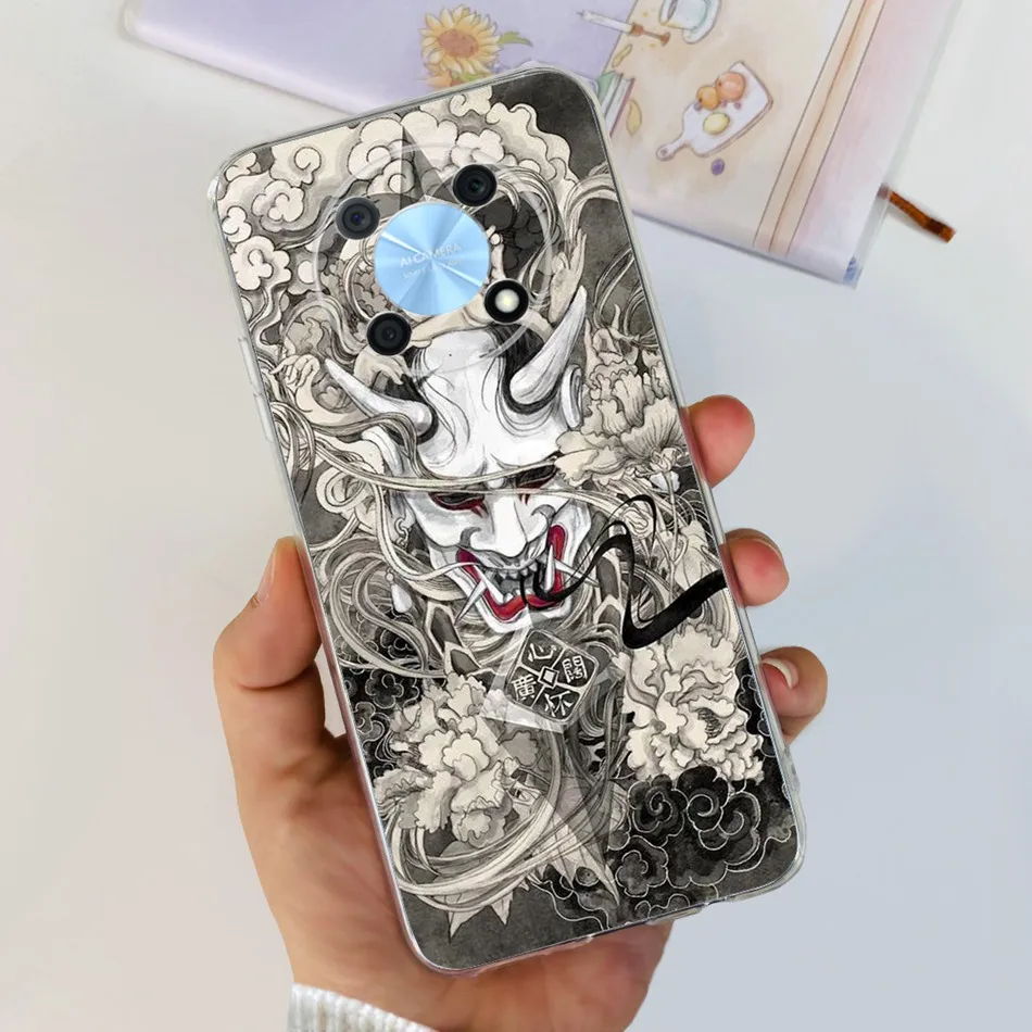 Elegant Printing Soft Silicone Clear TPU Slim Phone Case