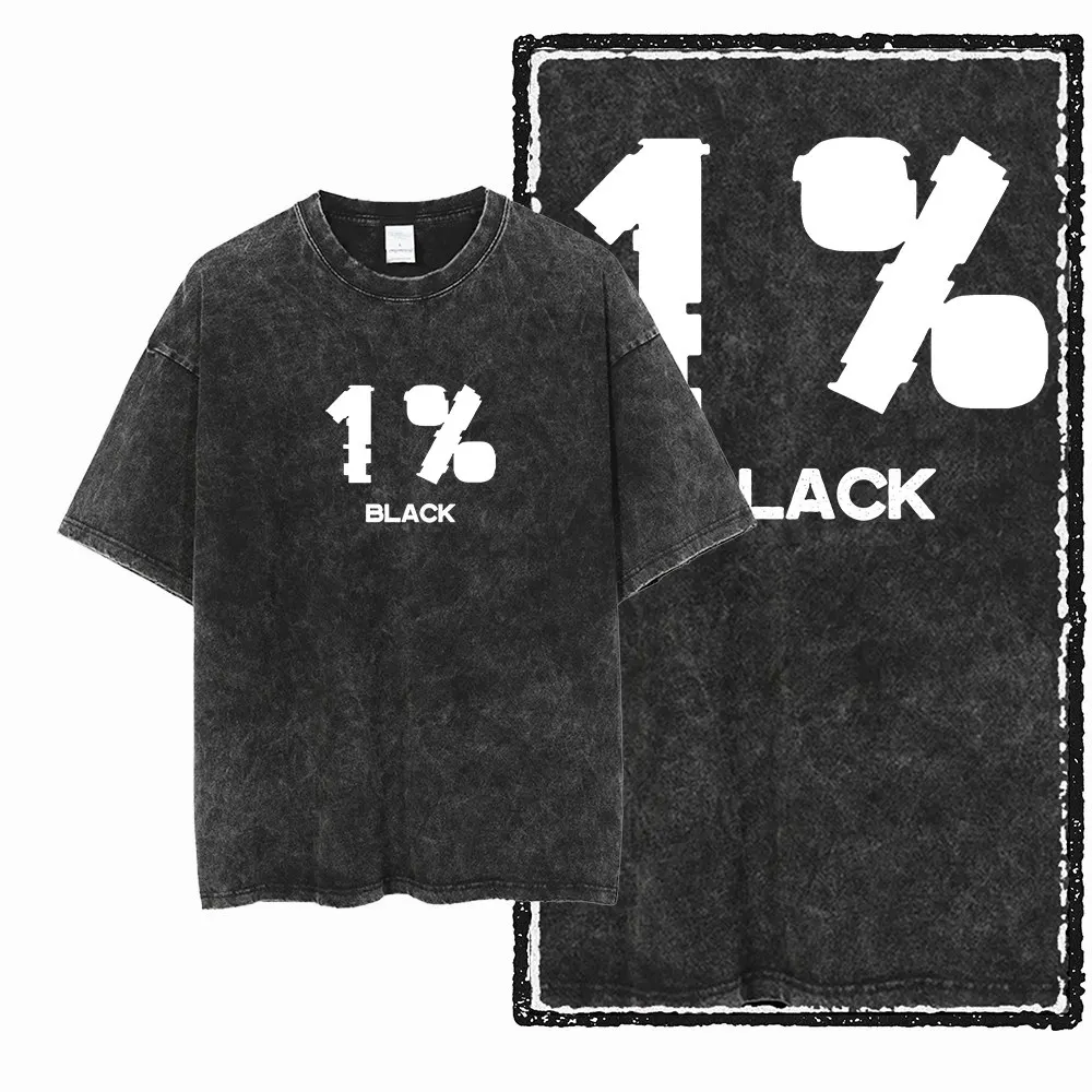 G25 Acid Washed Black Cool Vintage Cotton Herren COOLMIND bedrucktes Grafik-T-Shirt | Streetwear Big Size O-Ausschnitt T-Shirt