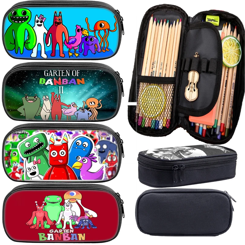 

New Garten Of BanBan Pencil Case Makeup Box Students Children Oxford Waterproof Pencil Bag Cartoon School Case Stationery Pouch