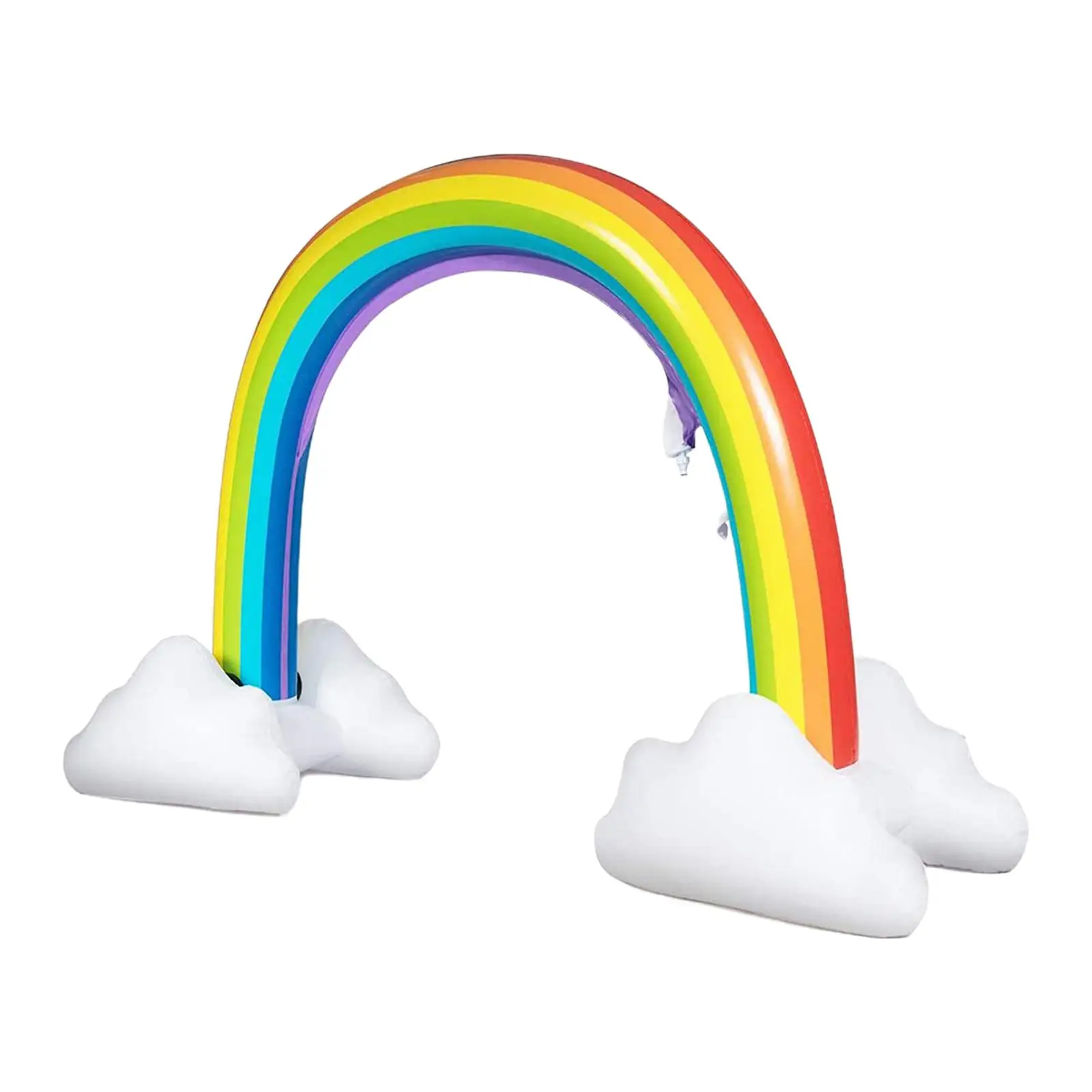Inflatable Rainbow Sprinkler PVC Colorful Portable Outdoor Lawn Sprinkler Bridge for Child Outside Pool Parties Garden Adults Inflatable Rainbow Sprinkler PVC Colorful Portable Outdoor Lawn Sprinkler Bridge for Child Outside Pool Parties Garden Adults