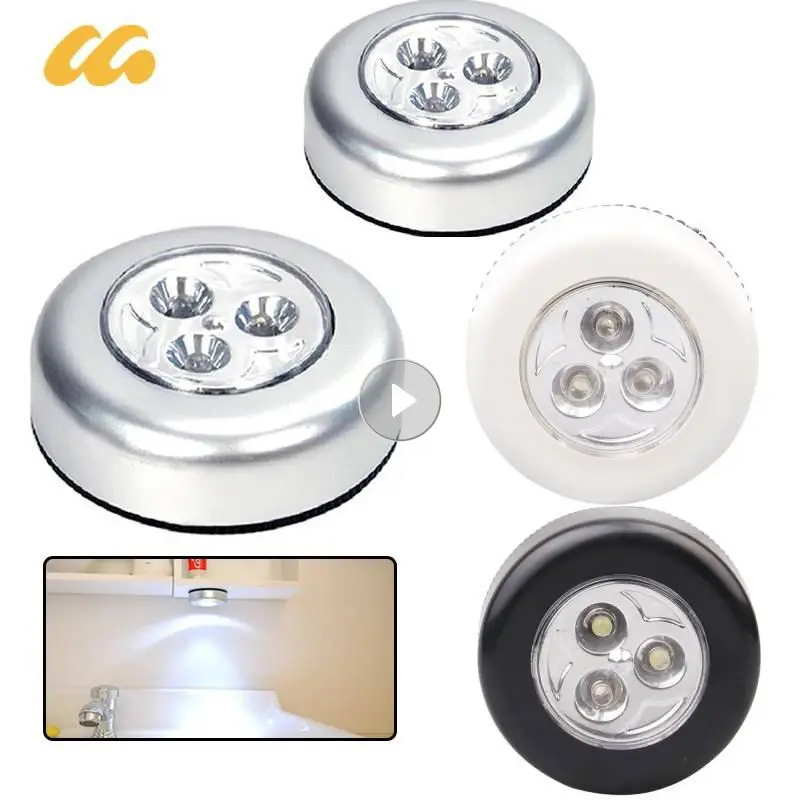

Mini LED Touch Control Night Light Wardrobe Bedroom Stairs Kitchen Wireless LED Cabinet Light Battery Powered Closet Wall Light
