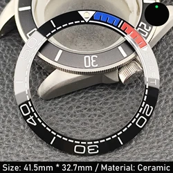 Green Luminous Ceramic/Aluminum Watch Bezel Insert Ring - 41.5mm (NO.10 Ceramic)