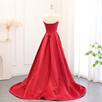 Sparkly Sequin Wine Red Mermaid Evening Dresses with Overskirt 2024 Elegant Women Wedding Gala Party Gowns 513 1