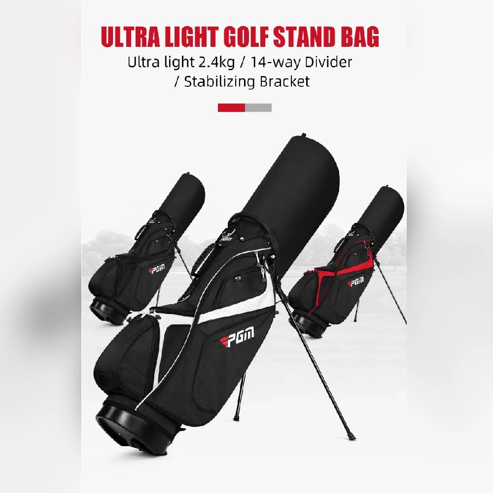 14-Way Golf Stand Bag Lightweight Portable Golf Club Bag - Dual Shoulder Strap