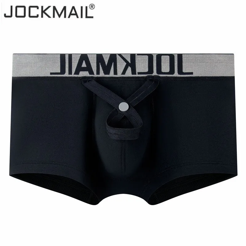 

JOCKMAIL Sexy men boxers underwear penis ring pouch U convex boxershorts slip hombre Gay Men boxer homme Coton boxer long