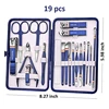 9-19pcs/set Nail Cutter Set Stainless Steel Nail Clippers Set With Folding Bag Manicure Kits Scissors Makeup Beauty Tool 3