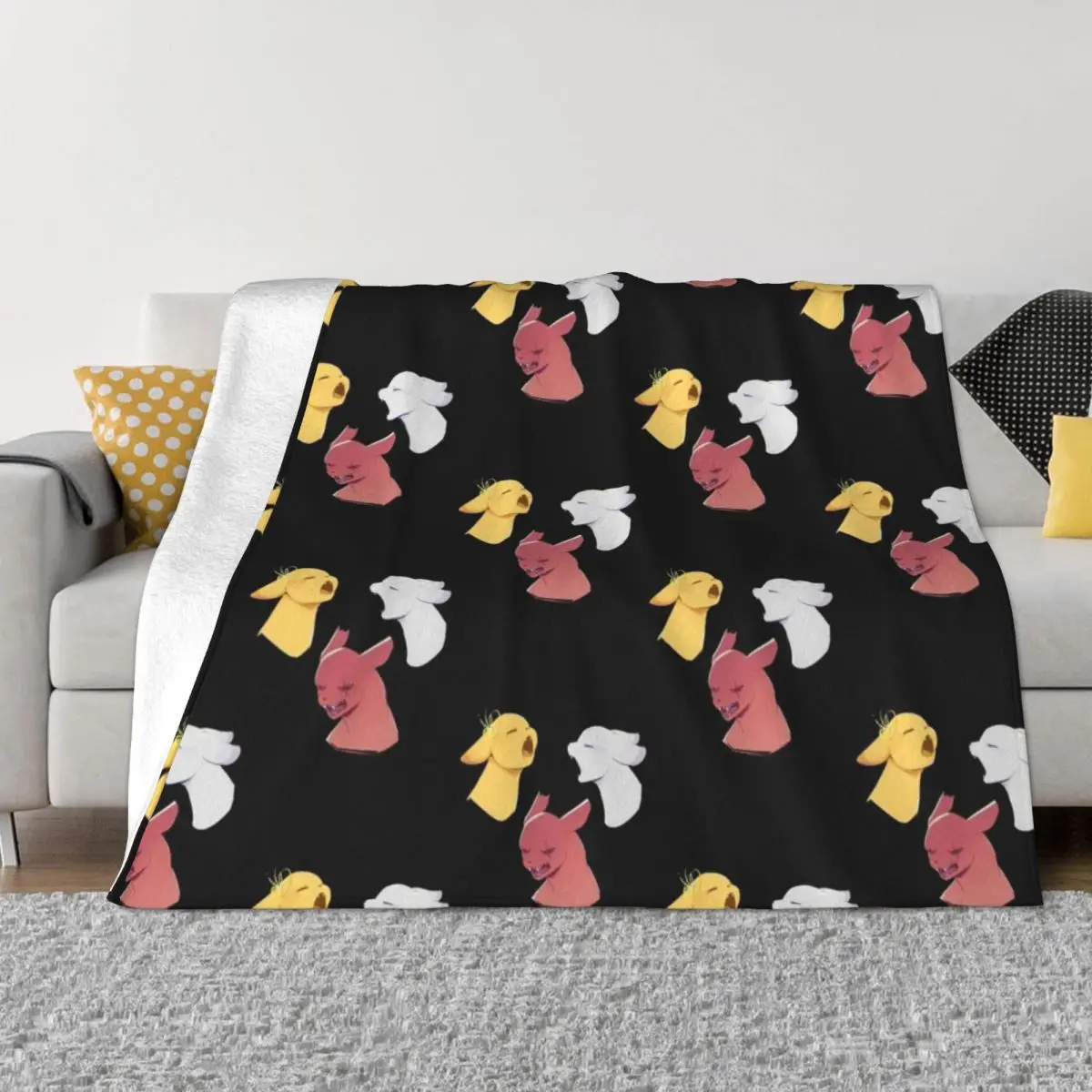 

Cute Slugcat Face Throw Blanket Summer Beddings Quilt Bed linens Blankets