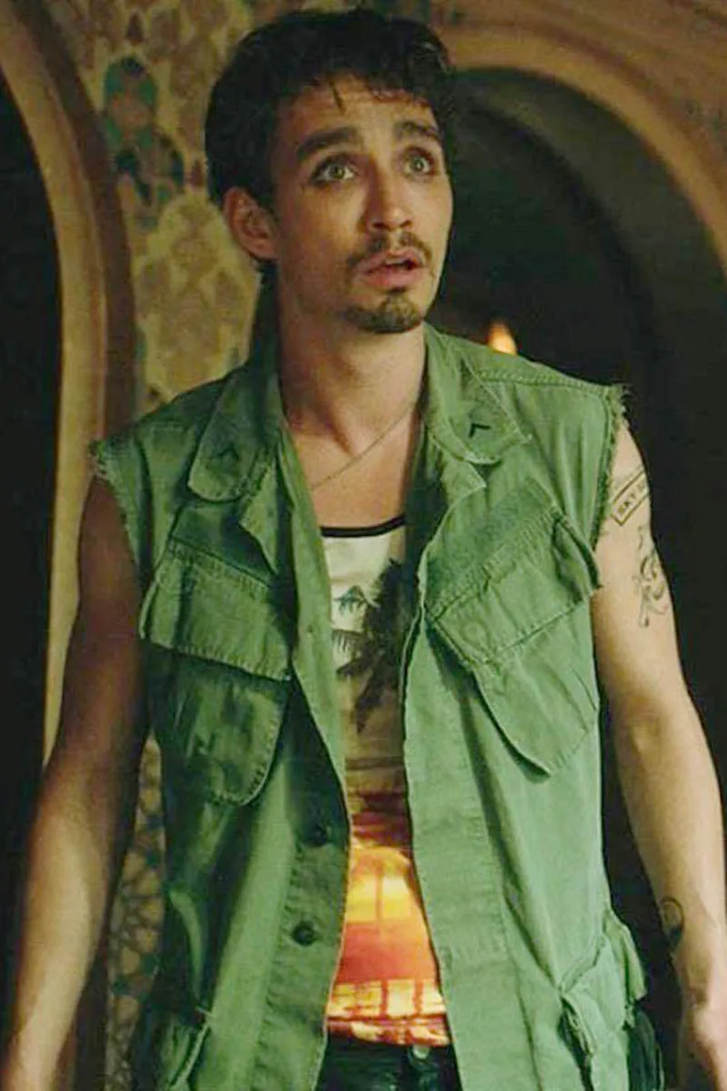 Yanghaoyusong Productions "The Umbrella Academy" Robert Sheehan Army Green Jacketrobert Sheehan The Umbrella Academy Vest