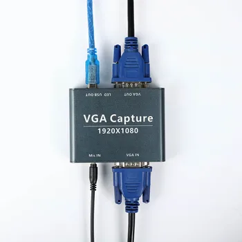 장치 드라이버 무료 VGA 디지털 컨버터 VGA-USB 어댑터 비디오 캡처 카드 3.0 USB 2.0 VGA-호환 비디오 레코더 1080P