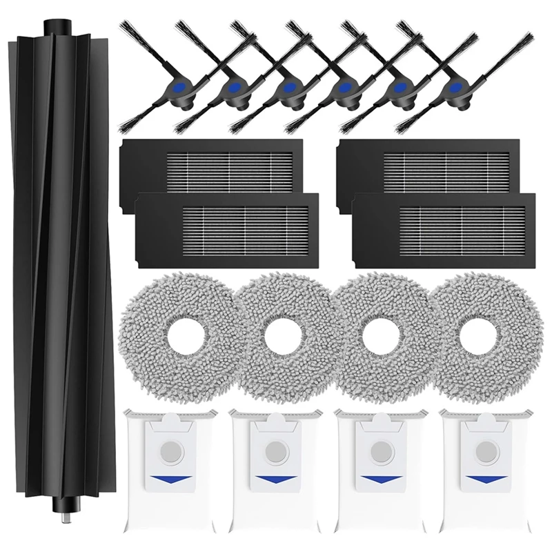 

Для Ecovacs Deebot X2 Omni/ X2/ X2 Pro основная боковая щетка Hepa фильтр Швабра тканевые мешки для пыли аксессуары для пылесоса