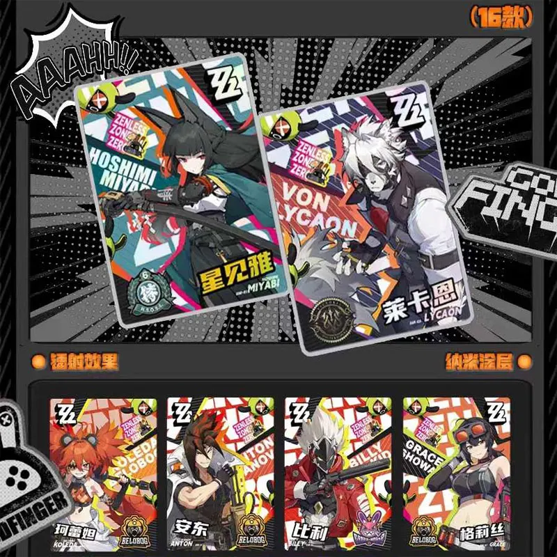Booster Box de Zenless Zone Zero Card, coleção de cartões, jogo