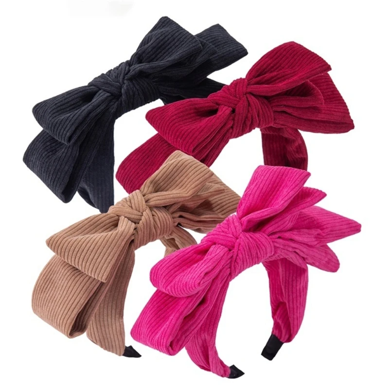 

Woman Wide Brim Headband Layered Bowknot Headband for Ladies Makeup Wash Face