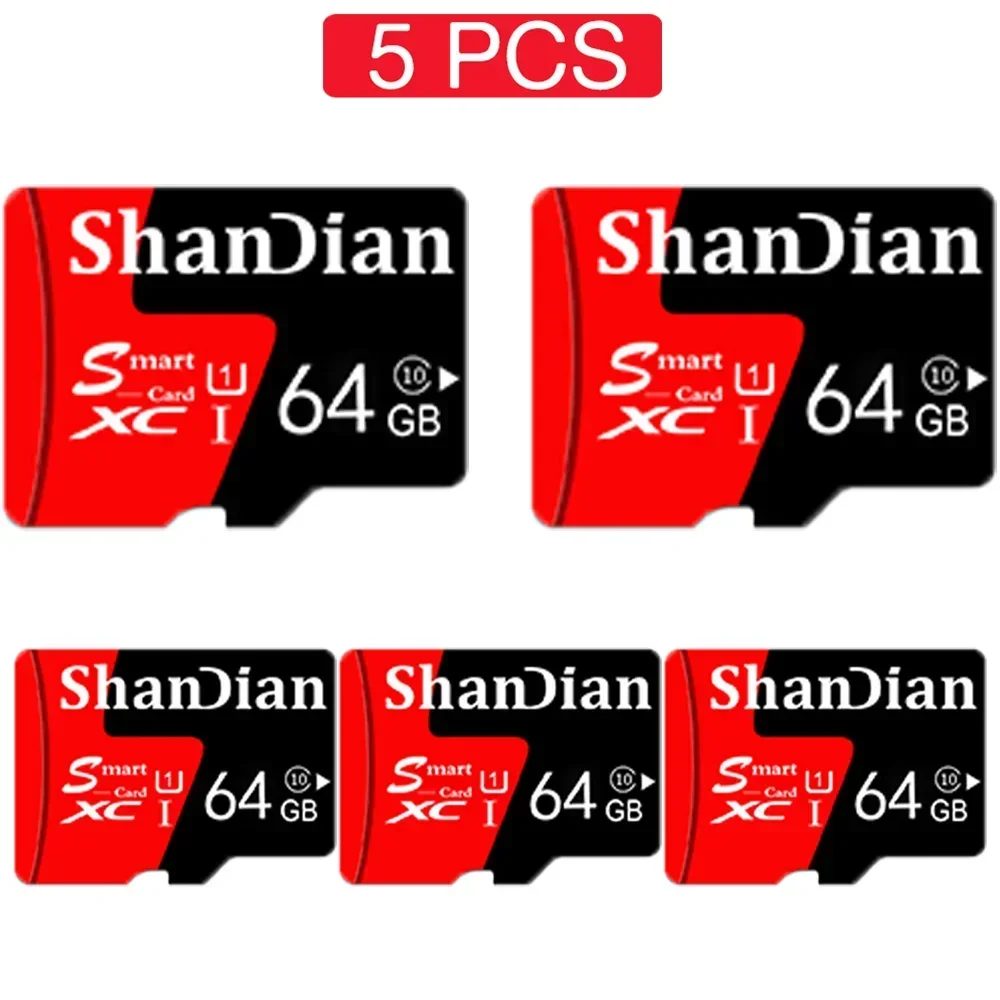 

5 PCS LOT High Speed Memory SD Card 64GB 128GB Class 10 Mini TF Card 32GB 16GB Cartao De Memoria 256GB for Phones/Tablet/Camera