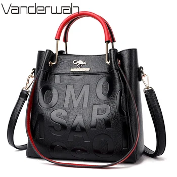 Borse di lusso a 3 strati Borse da donna Lettere firmate Borse per la spesa a mano in pelle PU da donna Borsa a tracolla a tracolla Sac A Main 1