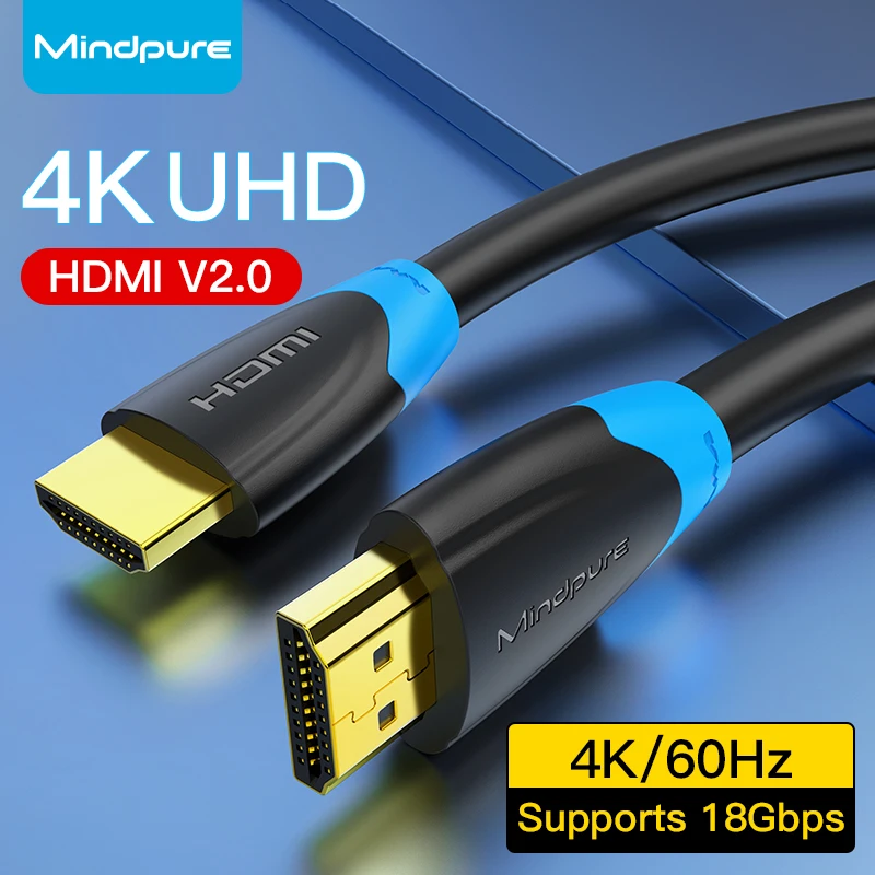 

Mindpure High Speed HDMI Cable V2.0 4K*2K Male to Male HD 1080P 3D for Monitor Computer TV PS3/4 AudioProjector HDTV 1.5m 2m 10m