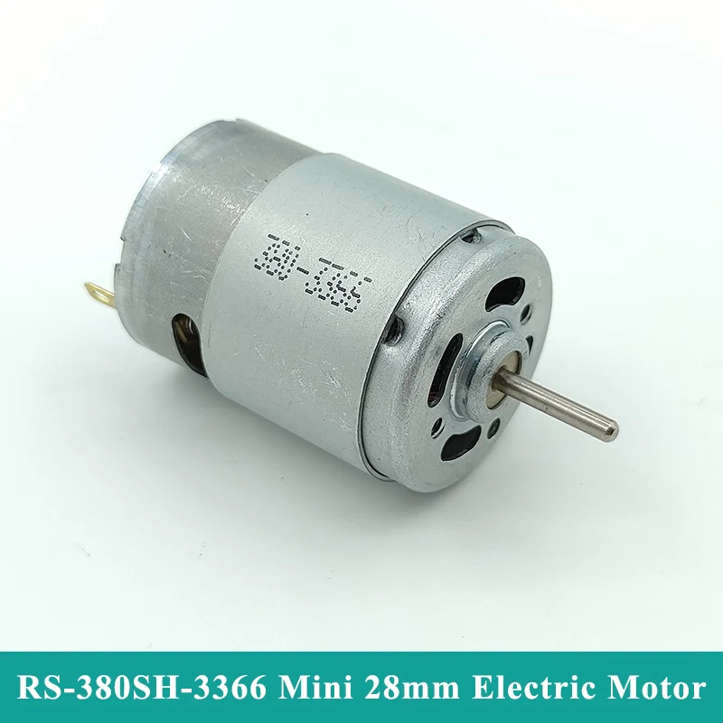 Pequeño Motor de RS-380 DC 6V-12V 17500RPM, alta velocidad, gran par, Micro  Mini 28mm, Motor eléctrico para DIY, Hobby, coche de juguete, modelo de  barco - AliExpress