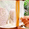 1PC Zipper Hanging Basket Multi-Cell Basket Three-Cell Basket Drying Basket Bra Drying Dried Fish Meat Food 4