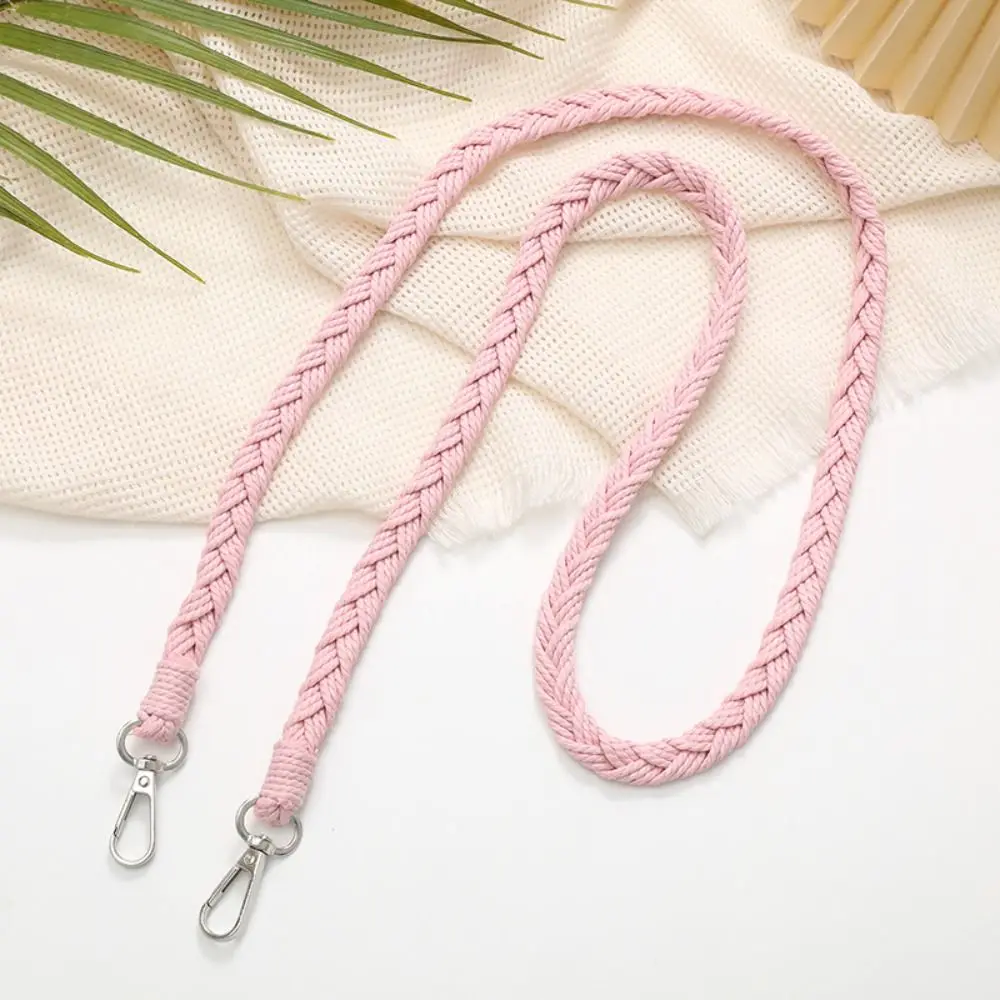 Handwoven Braided Crossbody Bag Strap with Anti-Loss Phone Holder