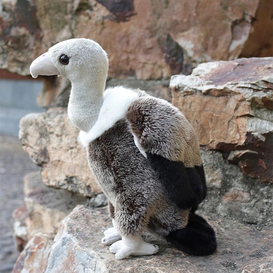 Vulture High Fidelity Anime Condor Bald Eagle Plushie Buzzard Peluche Animali Realistici Simulazione Bambola Di Pezza Kawai Giocattolo Regalo