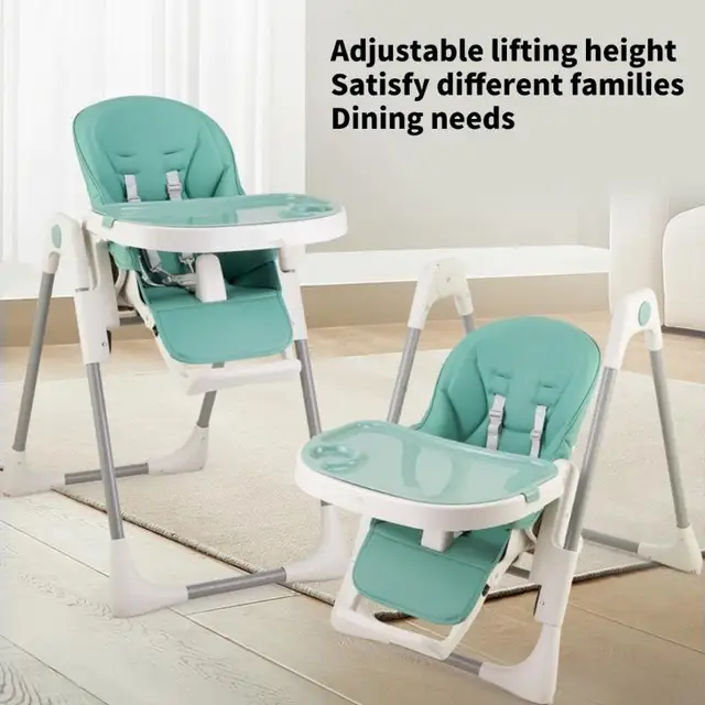 Soft Supportive PU Leather Baby Chair Cover Dinning Chair Cushion for High Chair 4
