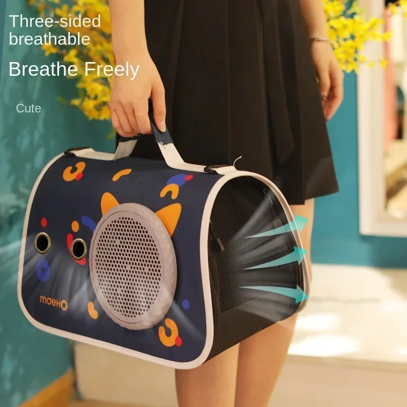 Experience The Most Comfortable and Stylish Cat Carrier with Space Capsule Design Cat Backpack Supplies