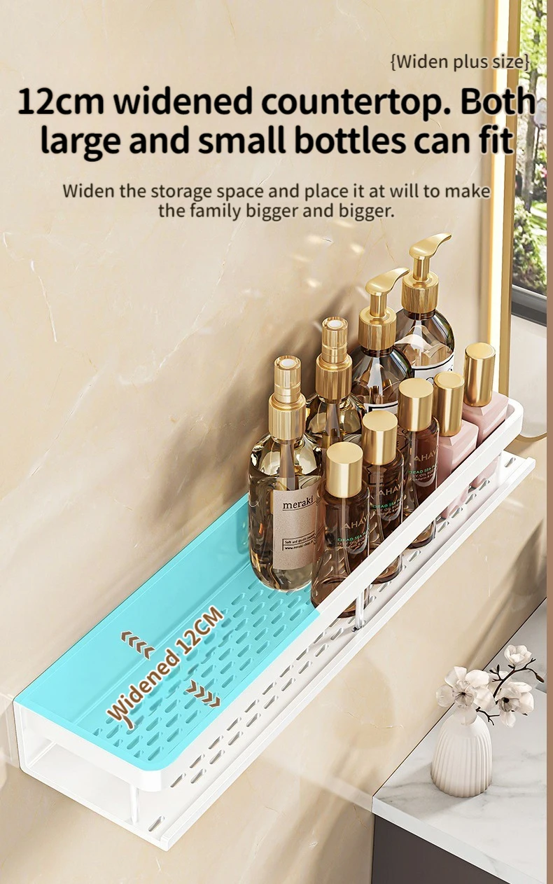 white corner shelf bathroom rack shelf organiser toilet organiser shampoo rack Kitchen storage rack 3