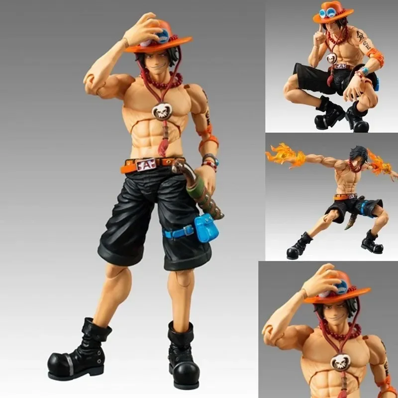 thumbnail image 1 of Figuras de acción de anime de One Piece de 17 cm, sombrero de paja, mono D Luffy, colección de Luffy articulada variable, modelo, adornos, pasatiempos, juguetes, 1 of 5