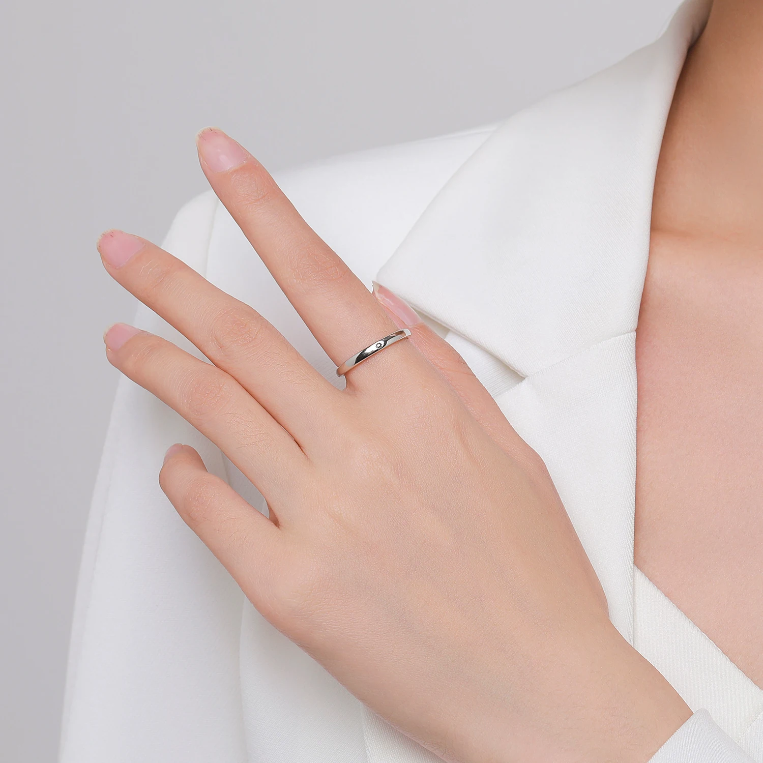 Rockyu Sun & Moon Couple Rings - 925 Sterling Silver Adjustable Open Band - Men's & Women's