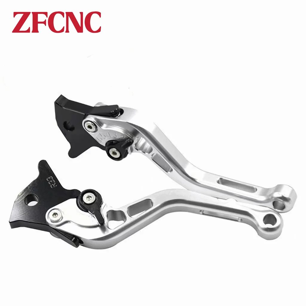 Palancas De Freno Y Embrague CNC Ajustables Para Yamaha YZF-R7 (2021-2023) - Color Negro, Aluminio Anodizado