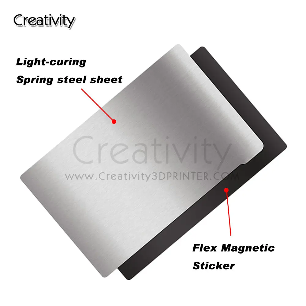 SLA /DLP 용수철 스틸 유연한 빌드 플레이트 마그네틱 베이스 베드, Photon, S, X, Mono SE, X, ElegooMars, Pro, 2Pro, LD-002H 3D 프린터용