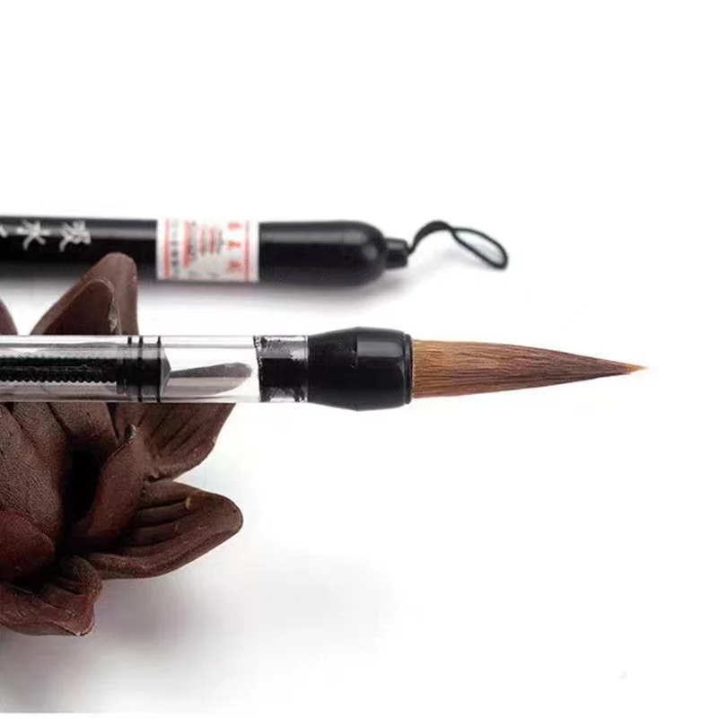 3 Pcs/set Self Suction Calligraphy Brushes Inkable Chinese Painting Brush Weasel Wool Hair Xiaokai Regular Script Writing Pen calligraphy brush paint brush