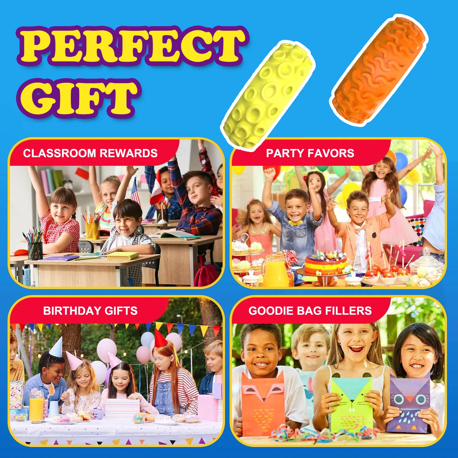 12 Anelli Sensoriali Fidget In Silicone – Giocattolo Antistress Per Bambini E Adulti Con ADHD E Ansia