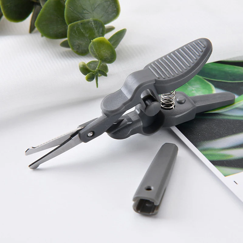 Nose Hair Trimmer 1Pc Stainless Steel Mini Portable Curved Mustache Nose Ear Hair Remover Scissor