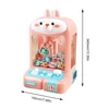 Mini Claw Machine Toy Musical Arcade Crane Grabber Double Lever Electronic Dolls Grabbing Machine with Plush Toys Balls Game Toy 6