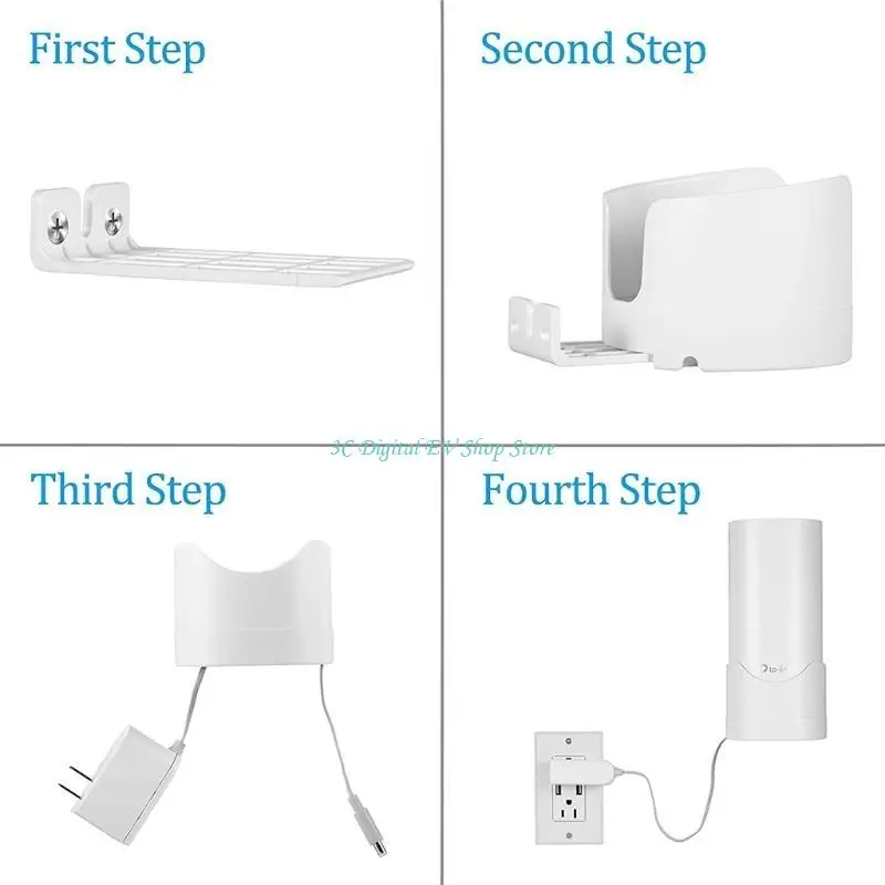 TP-Link Deco 라우터용 E74D 콘센트 홀더 공간 절약형 랙 행거 선반