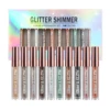 Set of 10 Sparkling Diamond Liquid Eyeshadows for a Glamorous Look 2