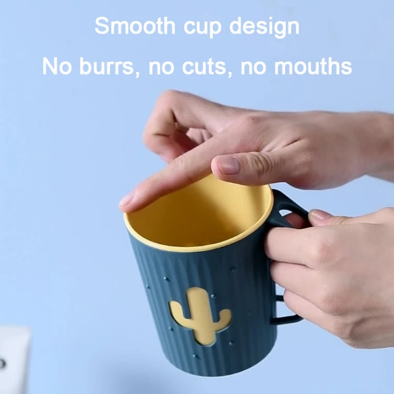 Portable Double Layer Toothbrush Cup For Couples Elegant Tumbler_voghion.com