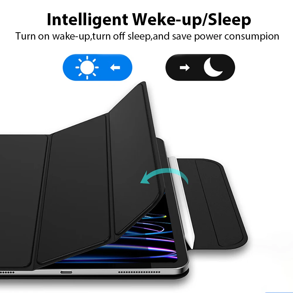 Premium Magnetic Shockproof PU Tablet Case - Enhanced Protection & Versatile Design