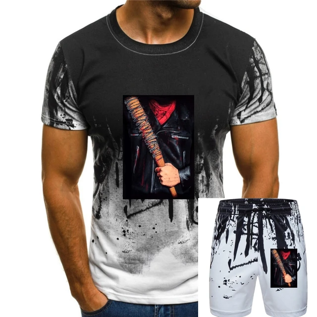 The Walking Dead (Gr.S-XL) Herren T-Shirt Schwarz - Negan Sublimation -  AliExpress