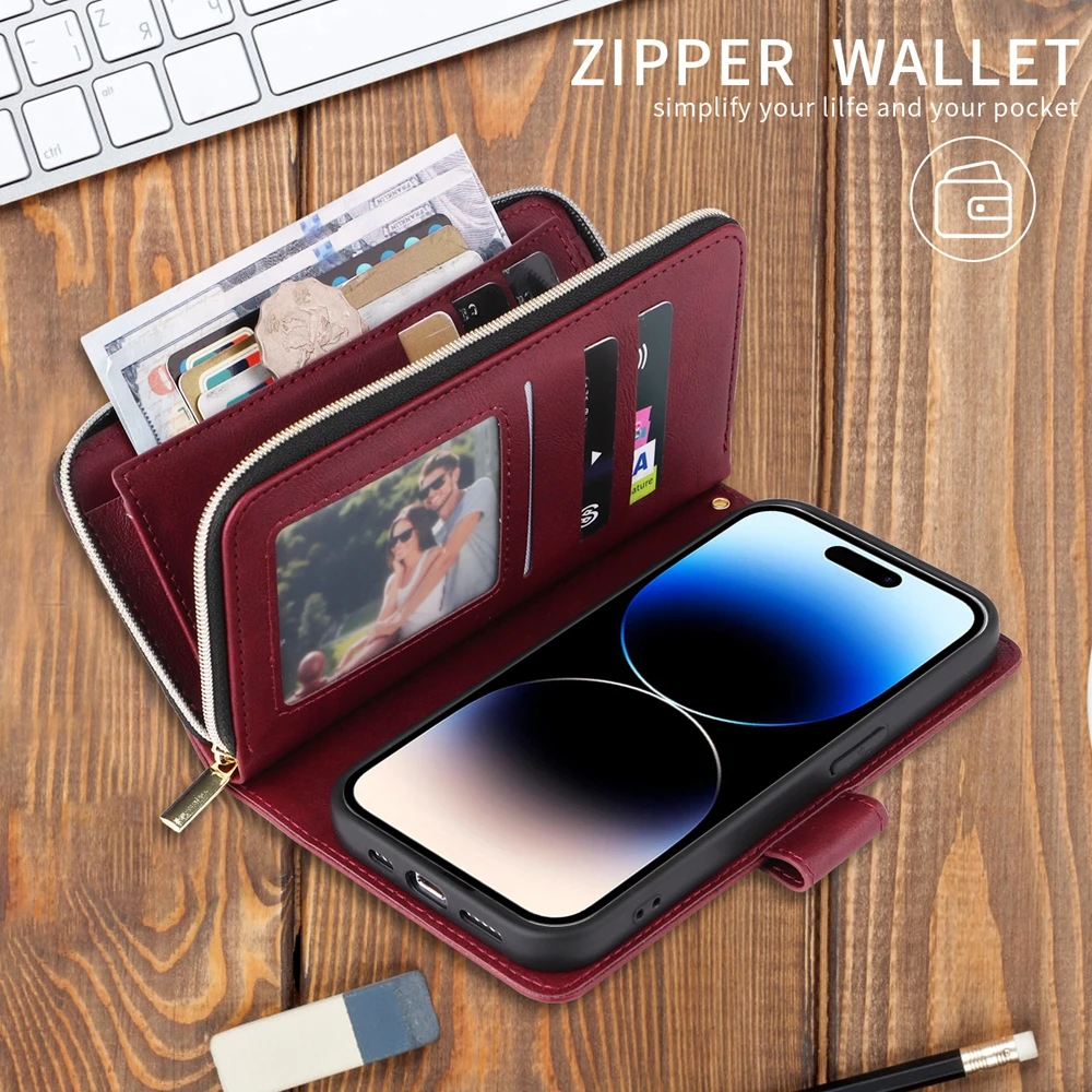 Leather Strap Wallet Case - Sleek and Stylish Design