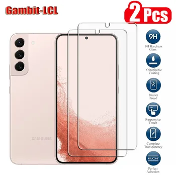 Vetro temperato di protezione originale 9H per Samsung Galaxy S22 + S22 Plus GalaxyS22 S22Plus Pellicola protettiva per schermo protettiva