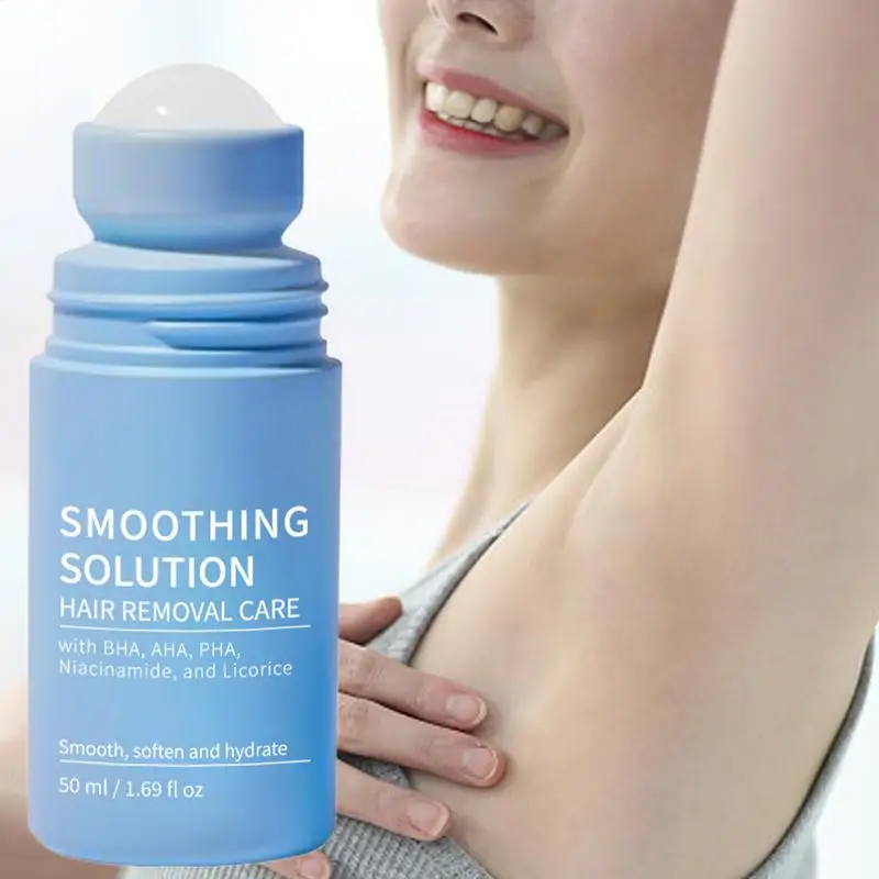 Roll-On Hair Removal Moisturizing Liquid Unisex Hair Removal Solution Refreshing Texture Moisturizing Tool for Arms Underarms