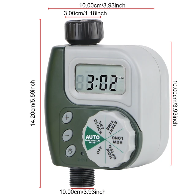 Multiple Program Digital Clock Irrigation Timer Intelligent Dial Controller ​Automatic Garden Watering Timer LCD Screen 2