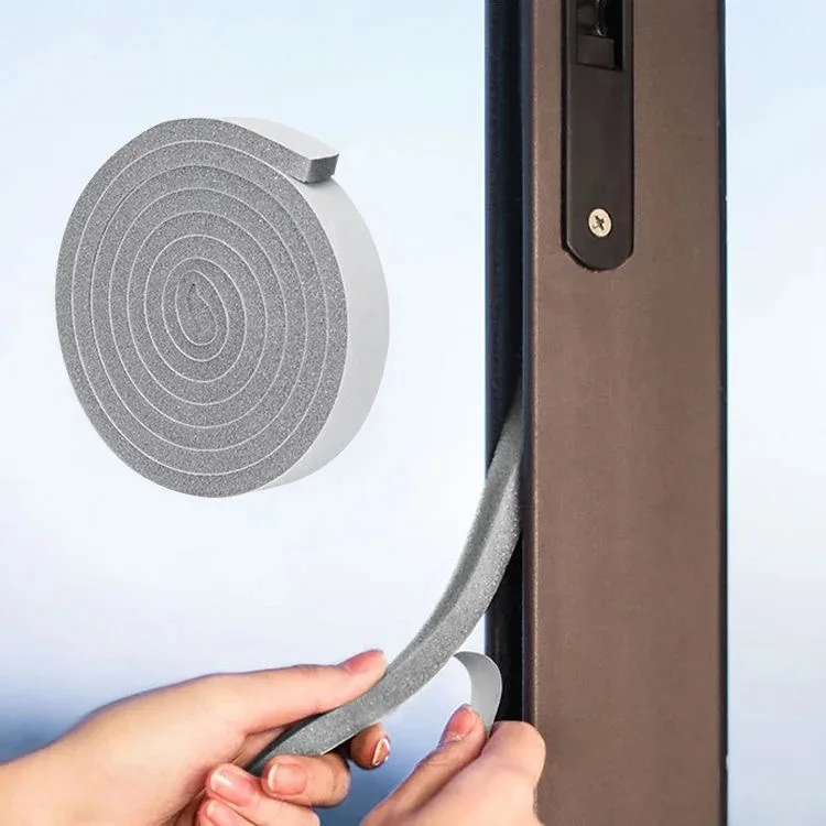 1PC 2mx3cm Foam Sea Strip Tape Adhesive Anti Collision Soundproof Weather Stripping for Doors Windows Furniture Protection